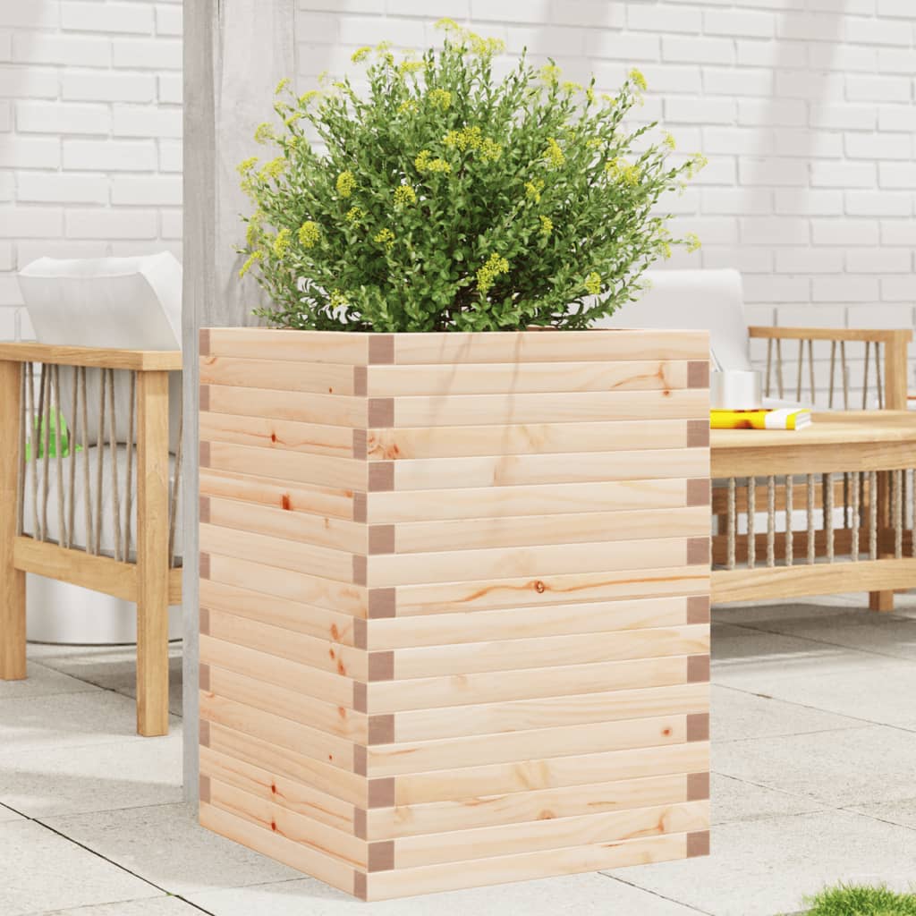 Plantenbak 50x50x68,5 cm massief grenenhout is nu te koop bij PeponiXL, paradijselijk wonen!
