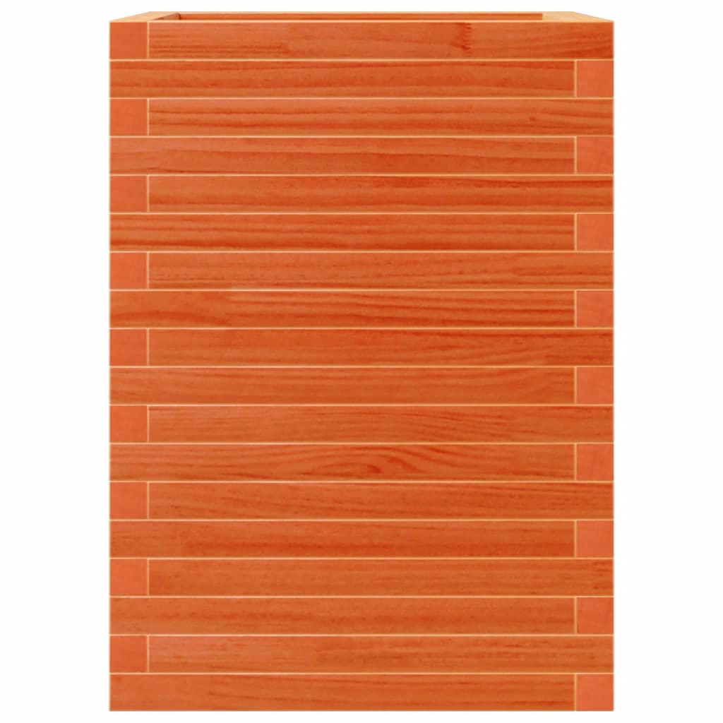 Plantenbak 50x50x68,5 cm massief grenenhout wasbruin is nu te koop bij PeponiXL, paradijselijk wonen!