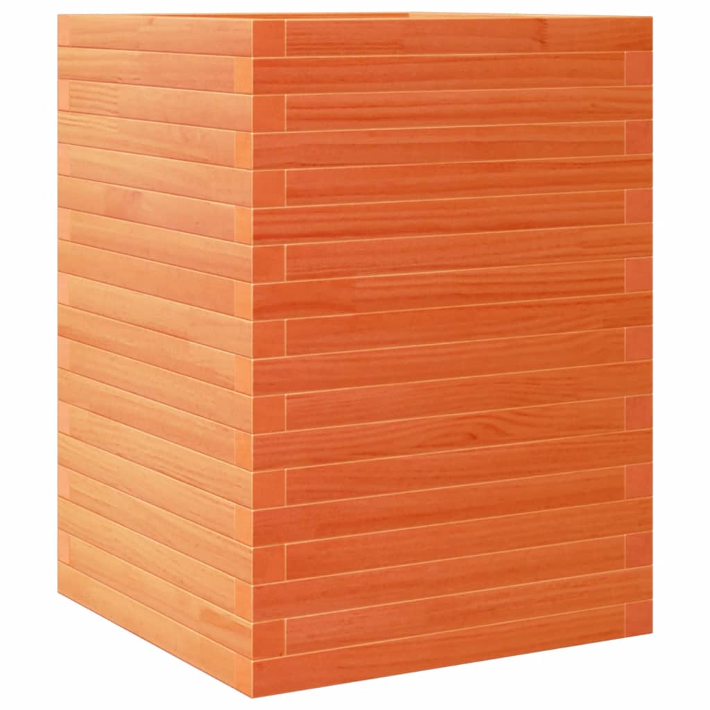 Plantenbak 50x50x68,5 cm massief grenenhout wasbruin is nu te koop bij PeponiXL, paradijselijk wonen!