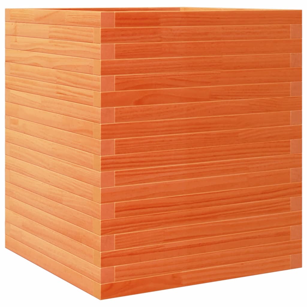 Plantenbak 60x60x68,5 cm massief grenenhout wasbruin is nu te koop bij PeponiXL, paradijselijk wonen!