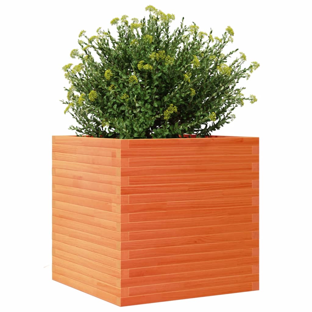 Plantenbak 70x70x68,5 cm massief grenenhout wasbruin is nu te koop bij PeponiXL, paradijselijk wonen!
