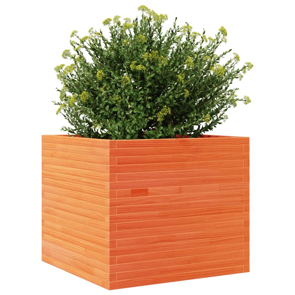 Plantenbak 80x80x68,5 cm massief grenenhout wasbruin is nu te koop bij PeponiXL, paradijselijk wonen!