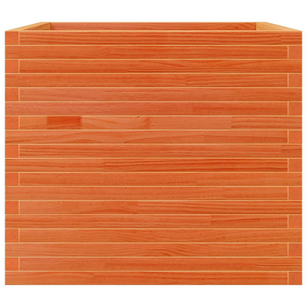 Plantenbak 80x80x68,5 cm massief grenenhout wasbruin is nu te koop bij PeponiXL, paradijselijk wonen!