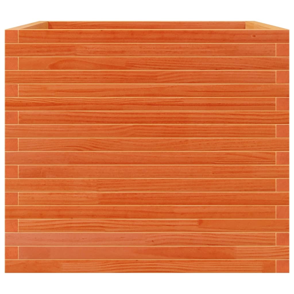 Plantenbak 80x80x68,5 cm massief grenenhout wasbruin is nu te koop bij PeponiXL, paradijselijk wonen!