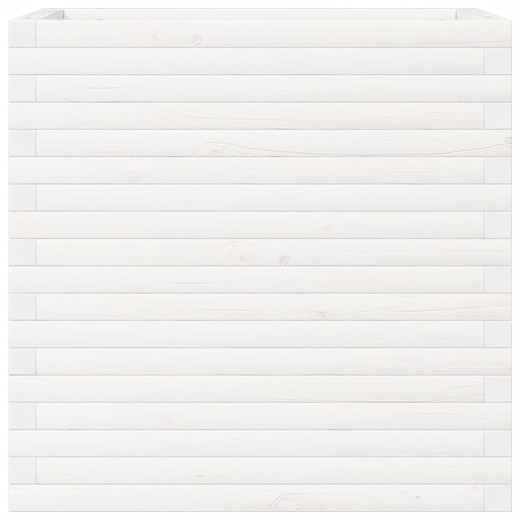 Plantenbak 70x40x68,5 cm massief grenenhout wit is nu te koop bij PeponiXL, paradijselijk wonen!