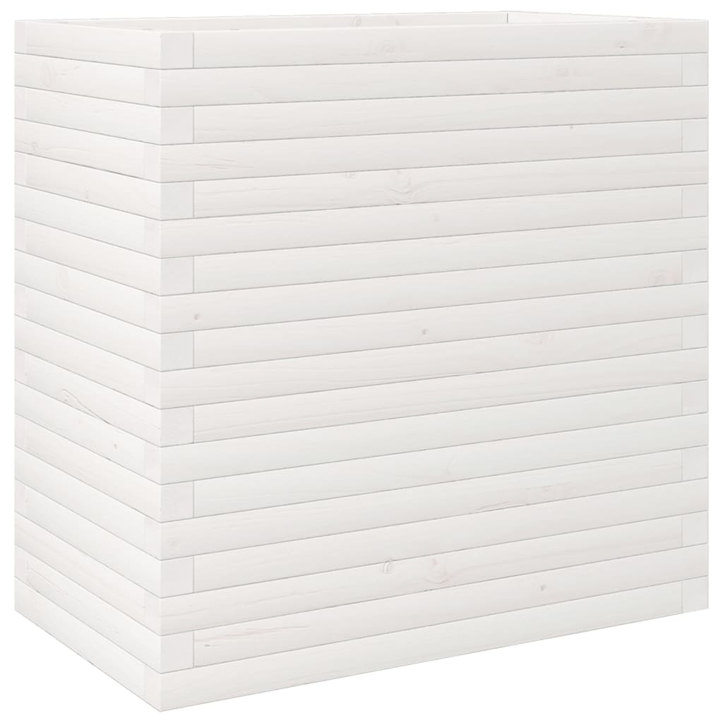 Plantenbak 70x40x68,5 cm massief grenenhout wit is nu te koop bij PeponiXL, paradijselijk wonen!