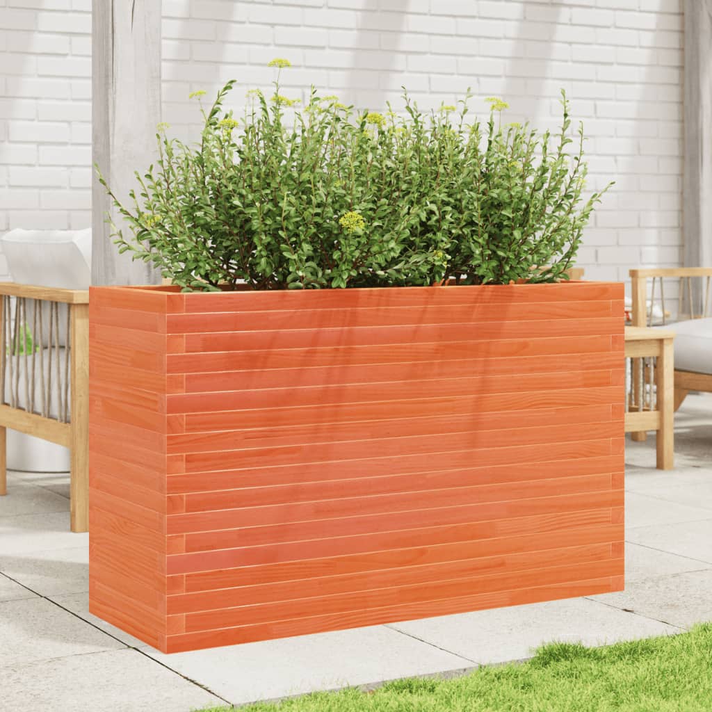 Plantenbak 110x40x68,5 cm massief grenenhout wasbruin is nu te koop bij PeponiXL, paradijselijk wonen!