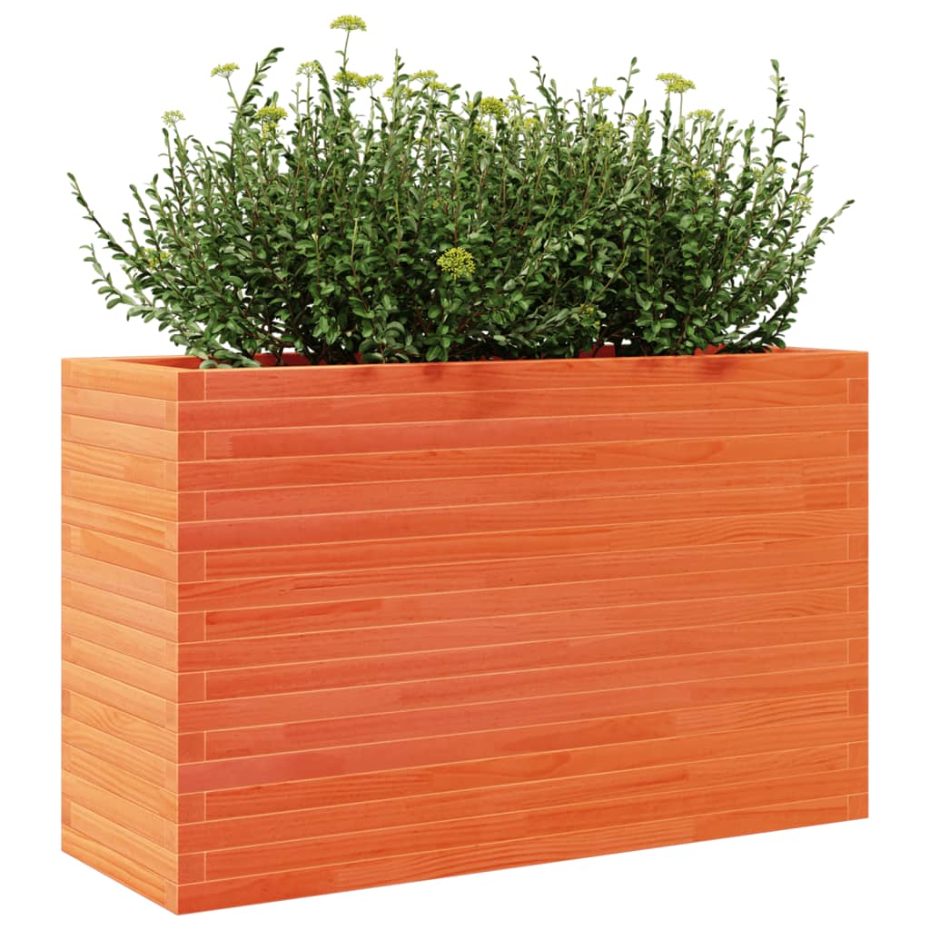Plantenbak 110x40x68,5 cm massief grenenhout wasbruin is nu te koop bij PeponiXL, paradijselijk wonen!