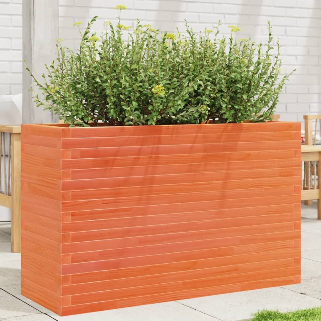 Plantenbak 110x40x68,5 cm massief grenenhout wasbruin is nu te koop bij PeponiXL, paradijselijk wonen!