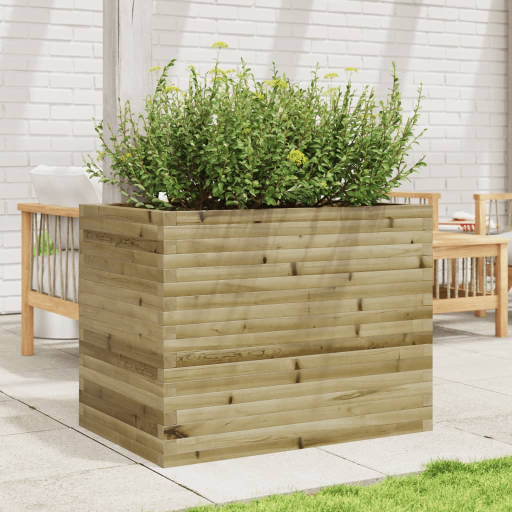 Plantenbak 90x60x68,5 cm geïmpregneerd grenenhout is nu te koop bij PeponiXL, paradijselijk wonen!