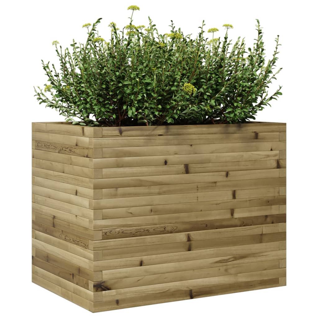 Plantenbak 90x60x68,5 cm geïmpregneerd grenenhout is nu te koop bij PeponiXL, paradijselijk wonen!