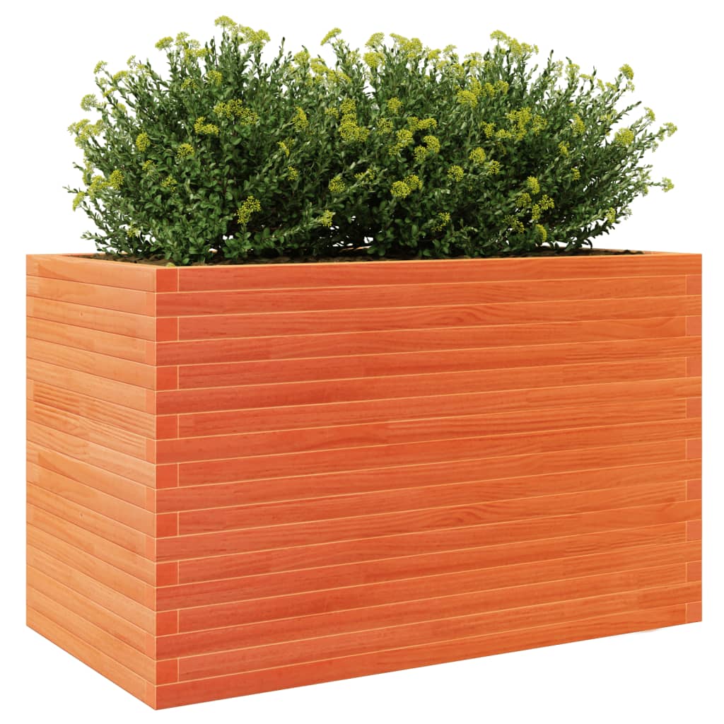 Plantenbak 110x60x68,5 cm massief grenenhout wasbruin is nu te koop bij PeponiXL, paradijselijk wonen!