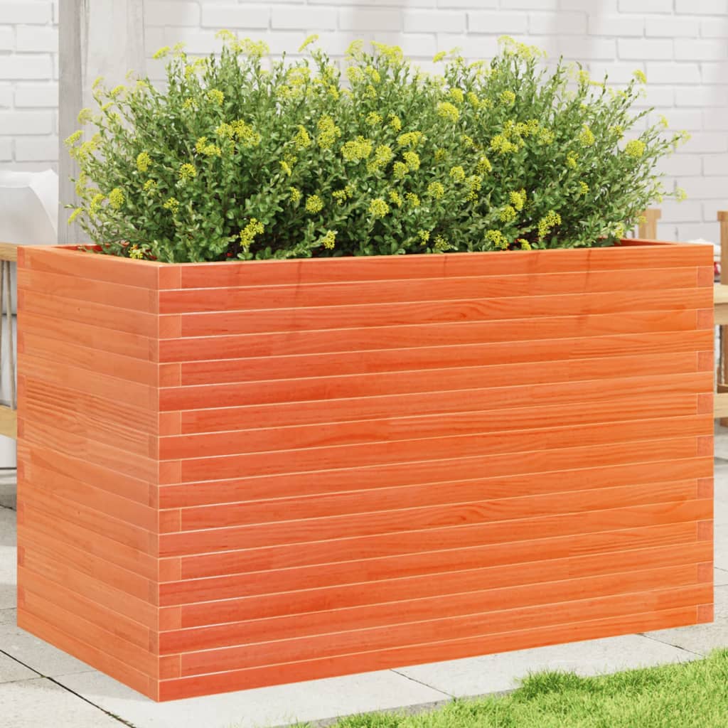 Plantenbak 110x60x68,5 cm massief grenenhout wasbruin is nu te koop bij PeponiXL, paradijselijk wonen!