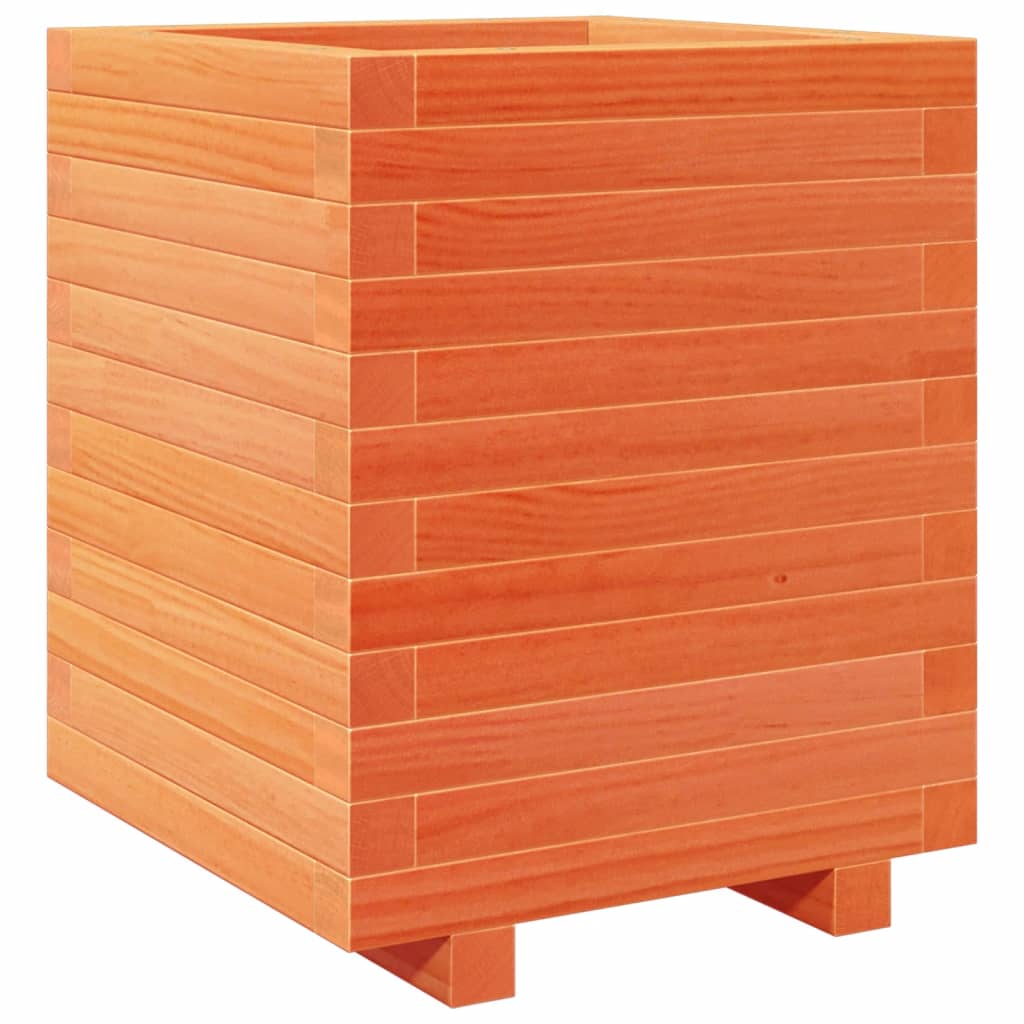 Plantenbak 40x40x49,5 cm massief grenenhout wasbruin is nu te koop bij PeponiXL, paradijselijk wonen!