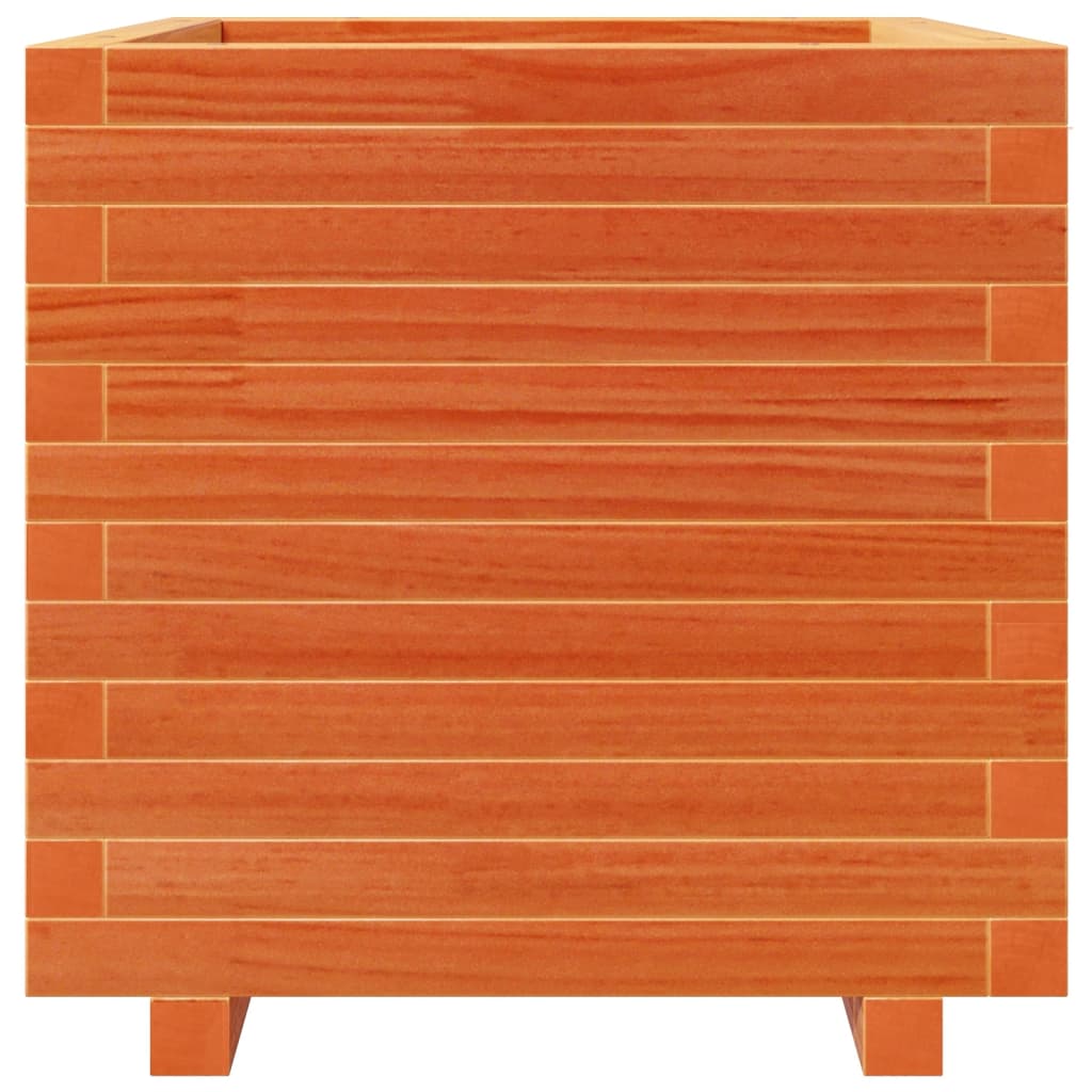 Plantenbak 50x50x49,5 cm massief grenenhout wasbruin is nu te koop bij PeponiXL, paradijselijk wonen!