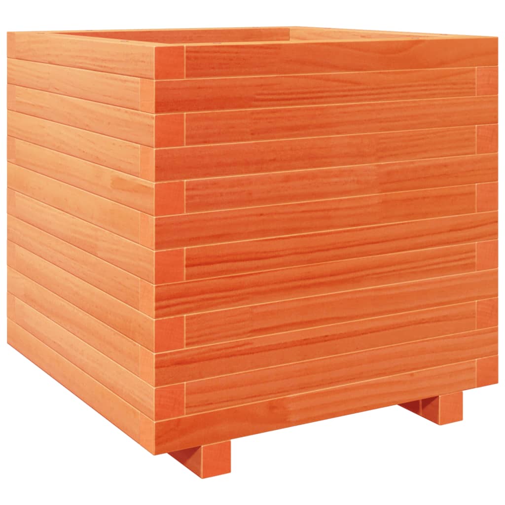 Plantenbak 50x50x49,5 cm massief grenenhout wasbruin is nu te koop bij PeponiXL, paradijselijk wonen!