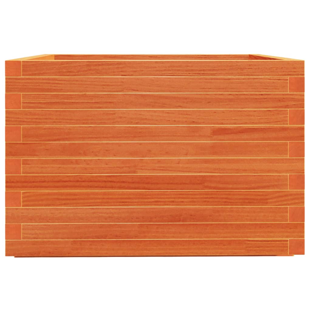 Plantenbak 70x70x49,5 cm massief grenenhout wasbruin is nu te koop bij PeponiXL, paradijselijk wonen!