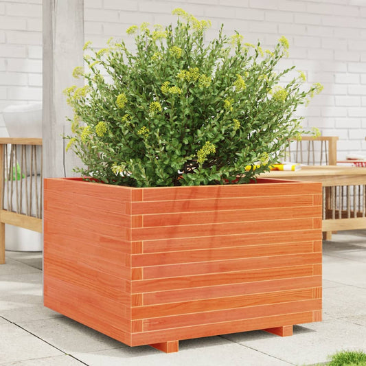 Plantenbak 70x70x49,5 cm massief grenenhout wasbruin is nu te koop bij PeponiXL, paradijselijk wonen!