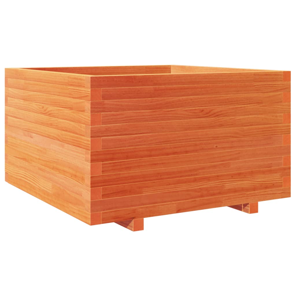 Plantenbak 80x80x49,5 cm massief grenenhout wasbruin is nu te koop bij PeponiXL, paradijselijk wonen!