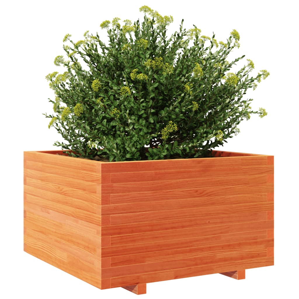 Plantenbak 80x80x49,5 cm massief grenenhout wasbruin is nu te koop bij PeponiXL, paradijselijk wonen!