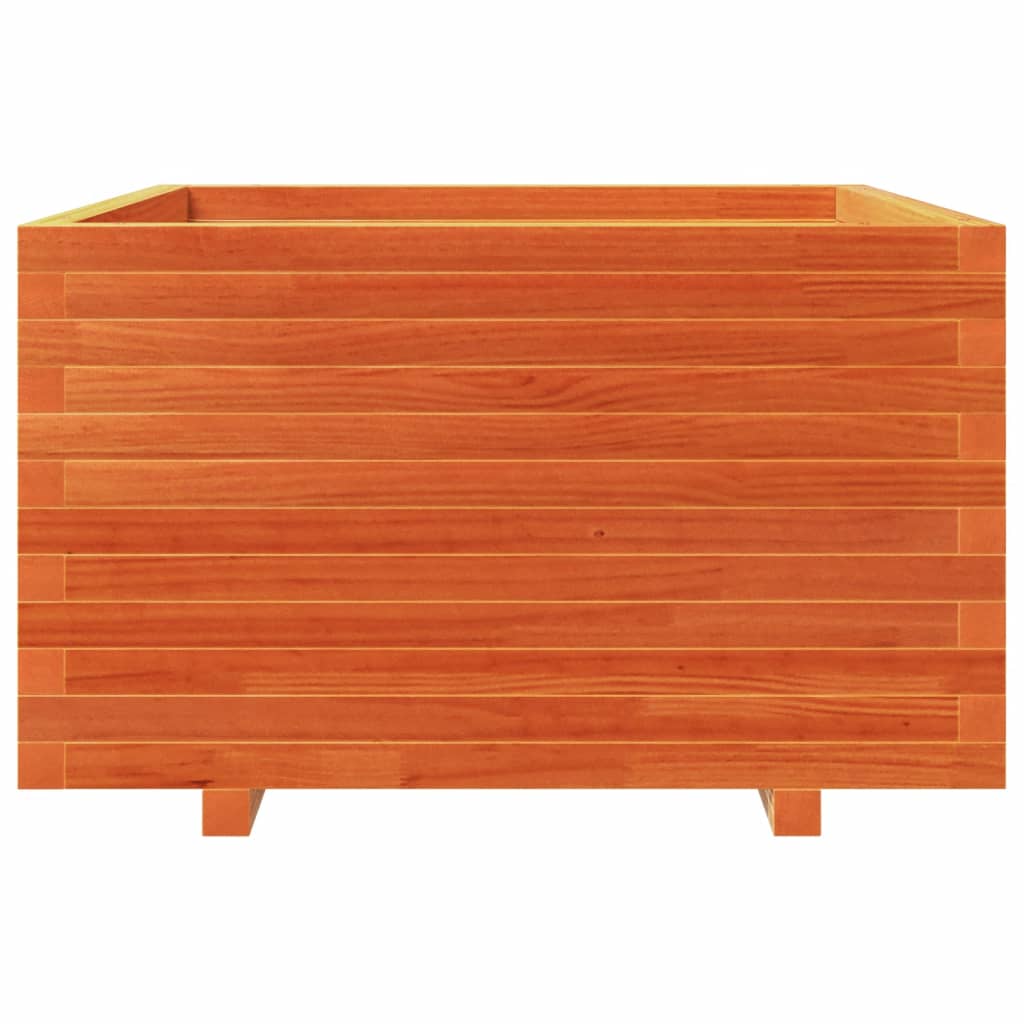 Plantenbak 80x80x49,5 cm massief grenenhout wasbruin is nu te koop bij PeponiXL, paradijselijk wonen!