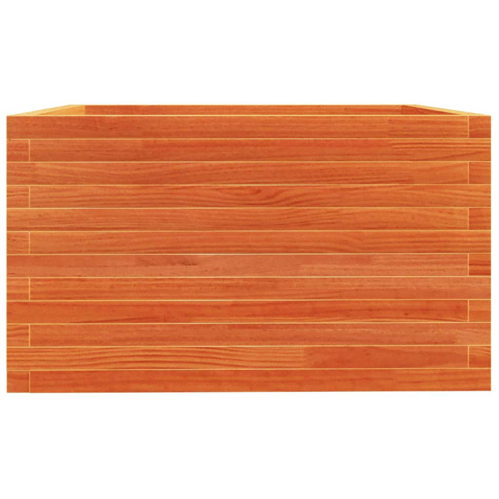 Plantenbak 80x80x49,5 cm massief grenenhout wasbruin is nu te koop bij PeponiXL, paradijselijk wonen!