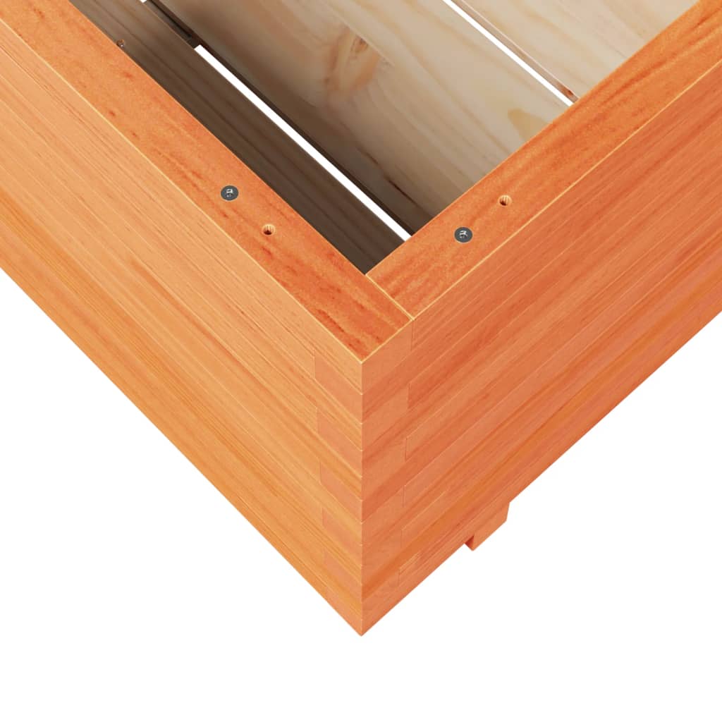 Plantenbak 80x80x49,5 cm massief grenenhout wasbruin is nu te koop bij PeponiXL, paradijselijk wonen!