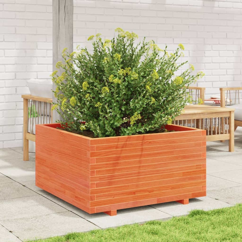Plantenbak 90x90x49,5 cm massief grenenhout wasbruin is nu te koop bij PeponiXL, paradijselijk wonen!