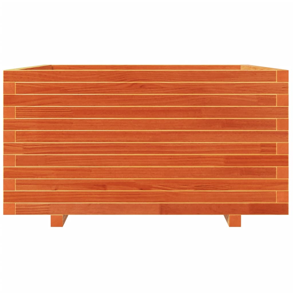 Plantenbak 90x90x49,5 cm massief grenenhout wasbruin is nu te koop bij PeponiXL, paradijselijk wonen!