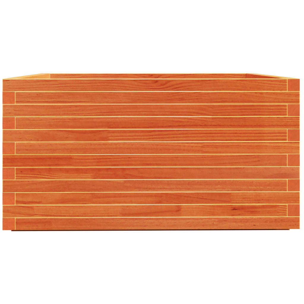 Plantenbak 90x90x49,5 cm massief grenenhout wasbruin is nu te koop bij PeponiXL, paradijselijk wonen!