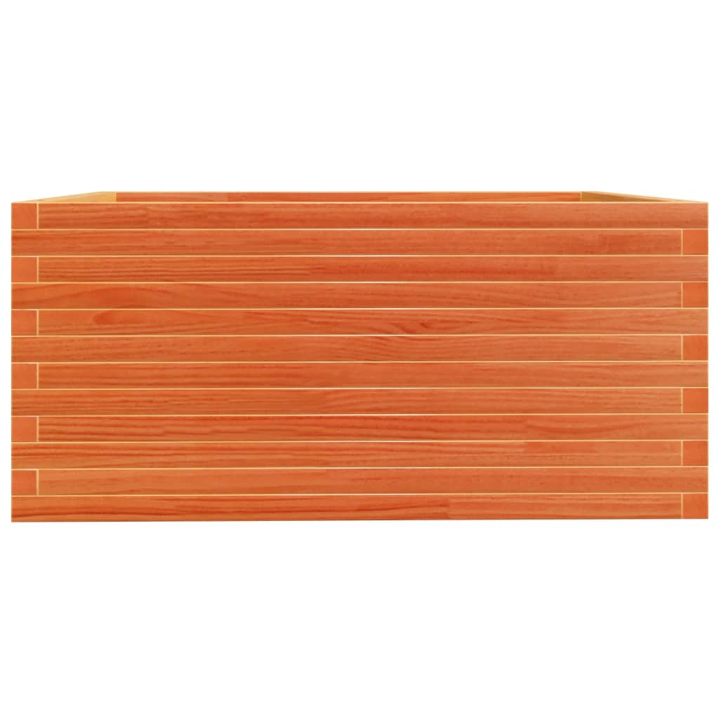 Plantenbak 100x100x49,5 cm massief grenenhout wasbruin is nu te koop bij PeponiXL, paradijselijk wonen!