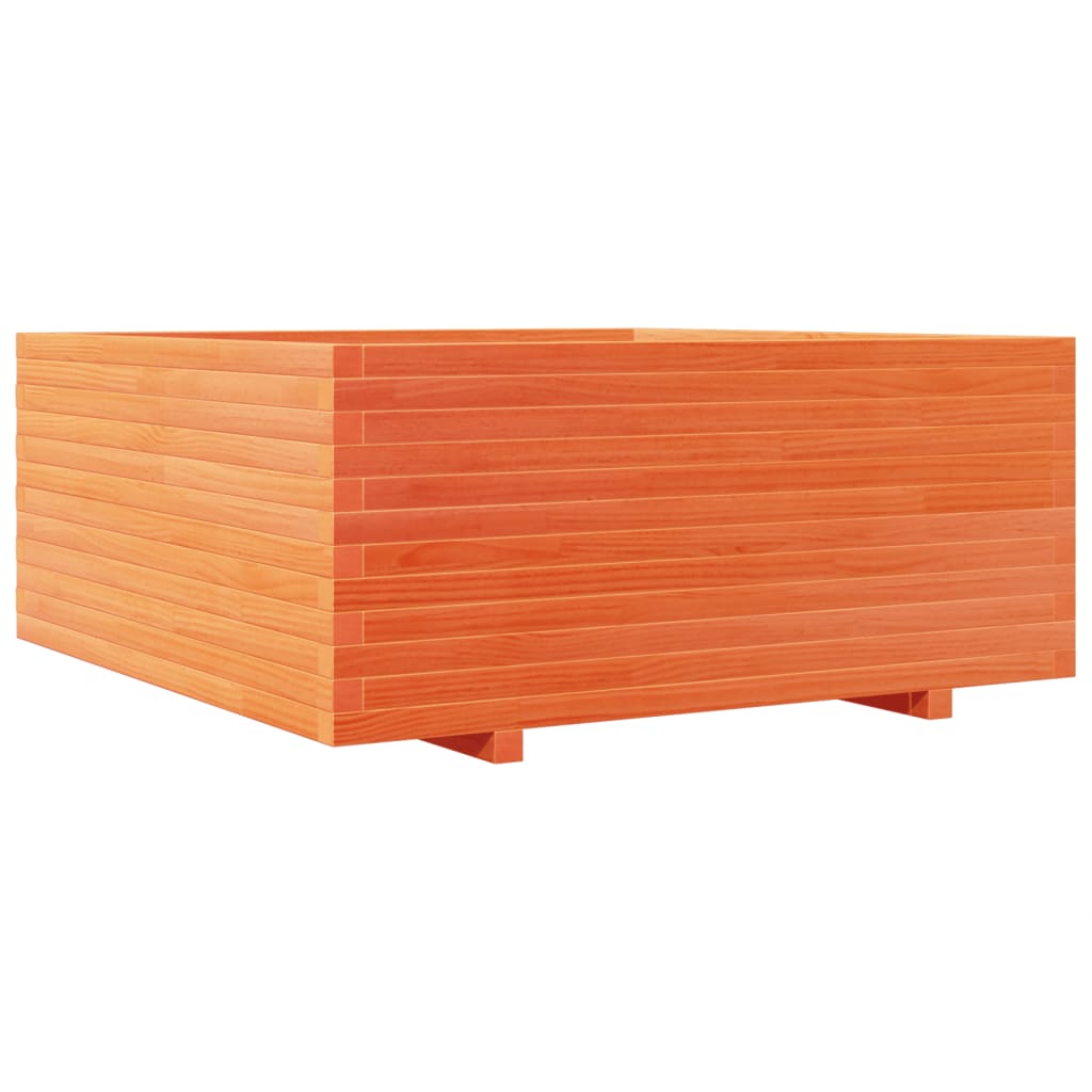 Plantenbak 110x110x49,5 cm massief grenenhout wasbruin is nu te koop bij PeponiXL, paradijselijk wonen!