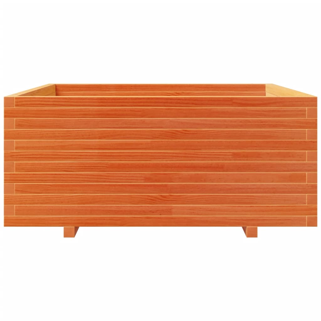Plantenbak 110x110x49,5 cm massief grenenhout wasbruin is nu te koop bij PeponiXL, paradijselijk wonen!