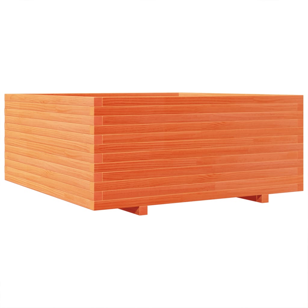Plantenbak 110x110x49,5 cm massief grenenhout wasbruin is nu te koop bij PeponiXL, paradijselijk wonen!