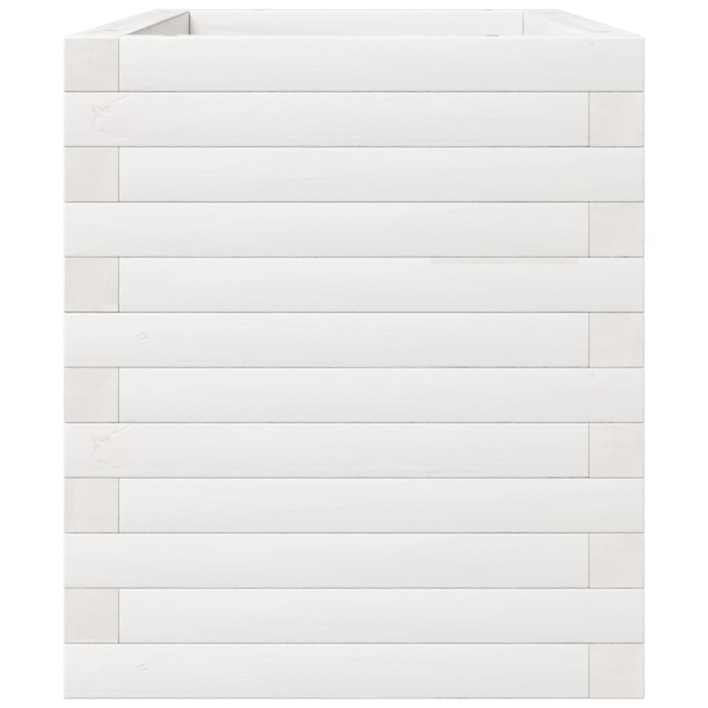 Plantenbak 70x40x49,5 cm massief grenenhout wit is nu te koop bij PeponiXL, paradijselijk wonen!