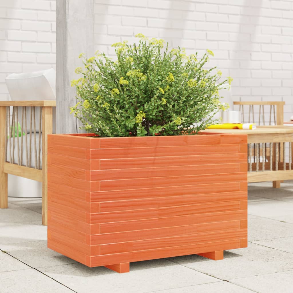 Plantenbak 70x40x49,5 cm massief grenenhout wasbruin is nu te koop bij PeponiXL, paradijselijk wonen!