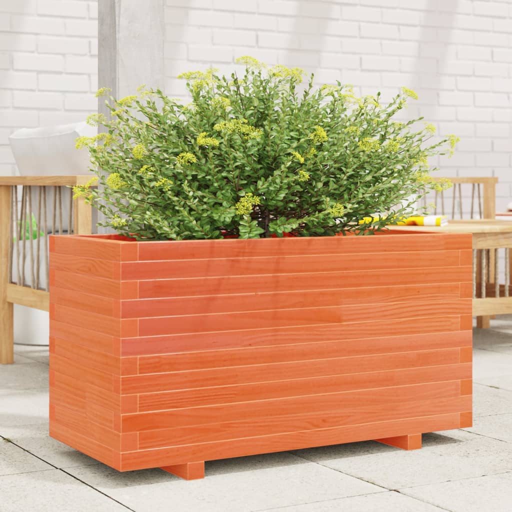 Plantenbak 90x40x49,5 cm massief grenenhout wasbruin is nu te koop bij PeponiXL, paradijselijk wonen!