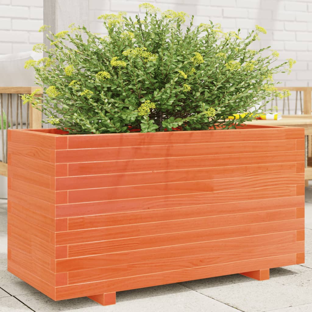Plantenbak 90x40x49,5 cm massief grenenhout wasbruin is nu te koop bij PeponiXL, paradijselijk wonen!