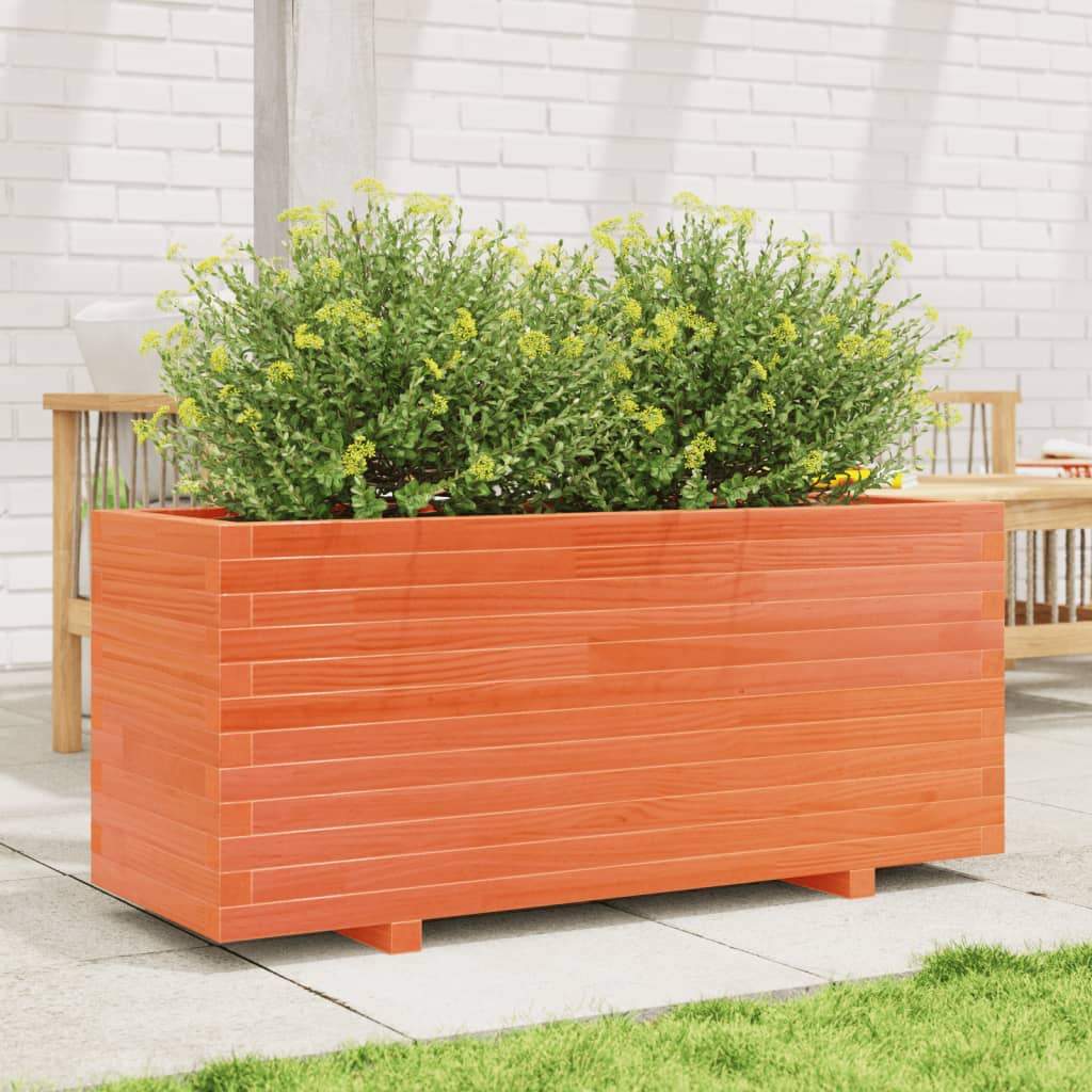 Plantenbak 110x40x49,5 cm massief grenenhout wasbruin is nu te koop bij PeponiXL, paradijselijk wonen!