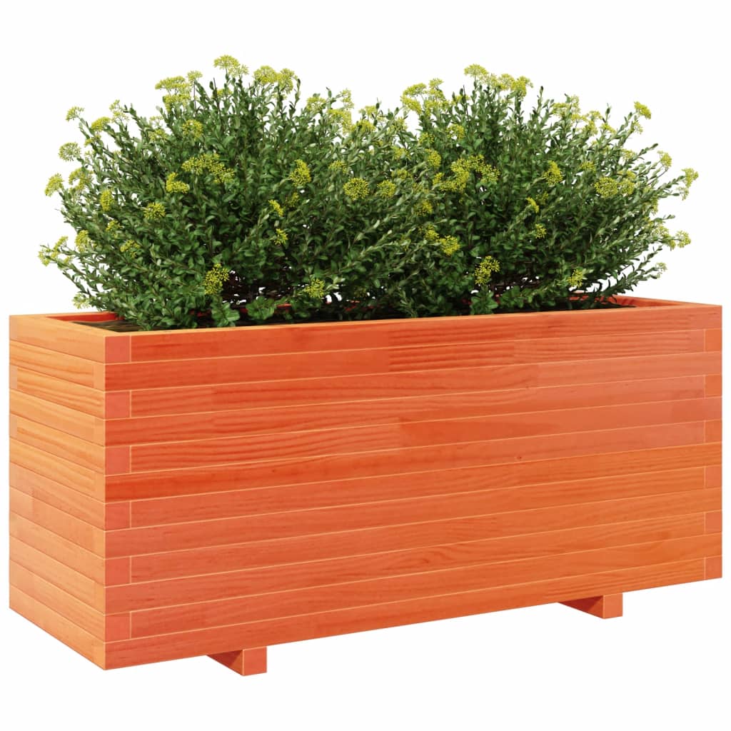 Plantenbak 110x40x49,5 cm massief grenenhout wasbruin is nu te koop bij PeponiXL, paradijselijk wonen!