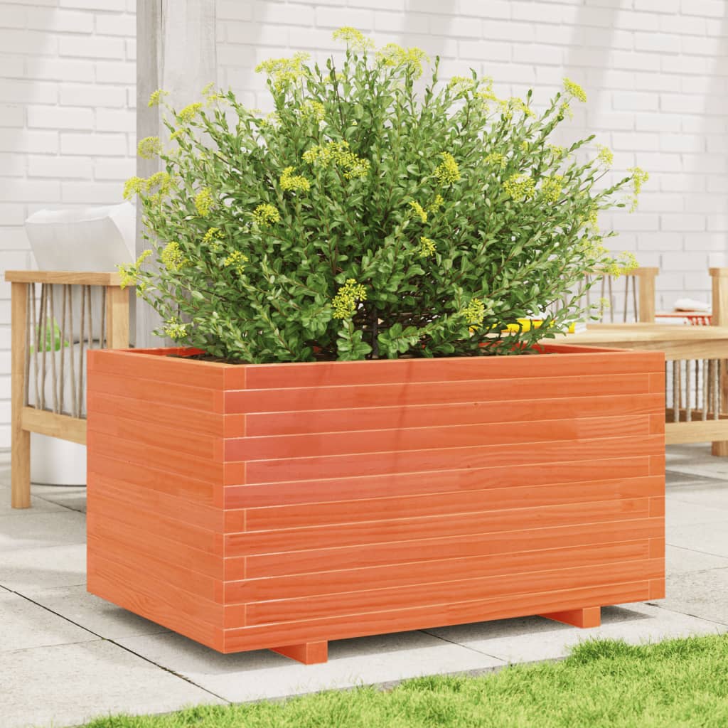 Plantenbak 90x60x49,5 cm massief grenenhout wasbruin is nu te koop bij PeponiXL, paradijselijk wonen!