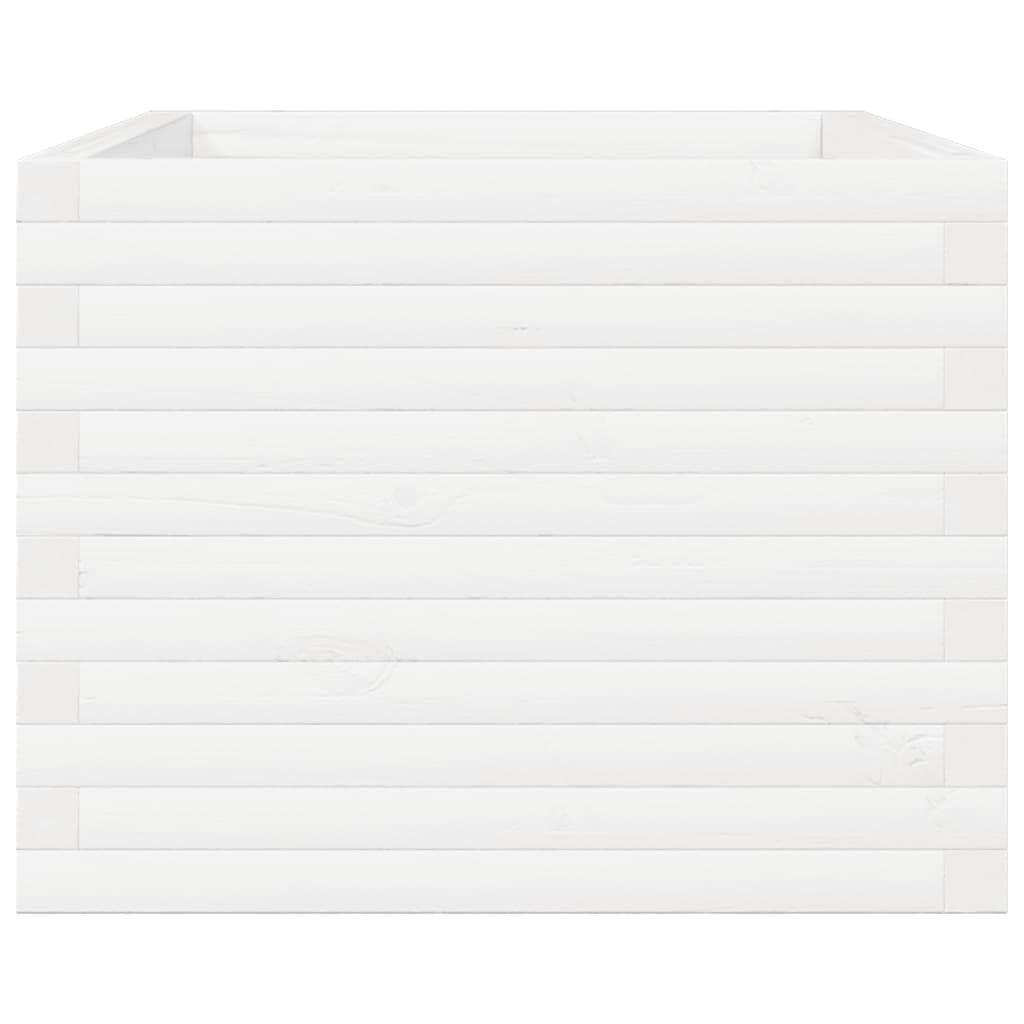 Plantenbak 110x60x49,5 cm massief grenenhout wit is nu te koop bij PeponiXL, paradijselijk wonen!