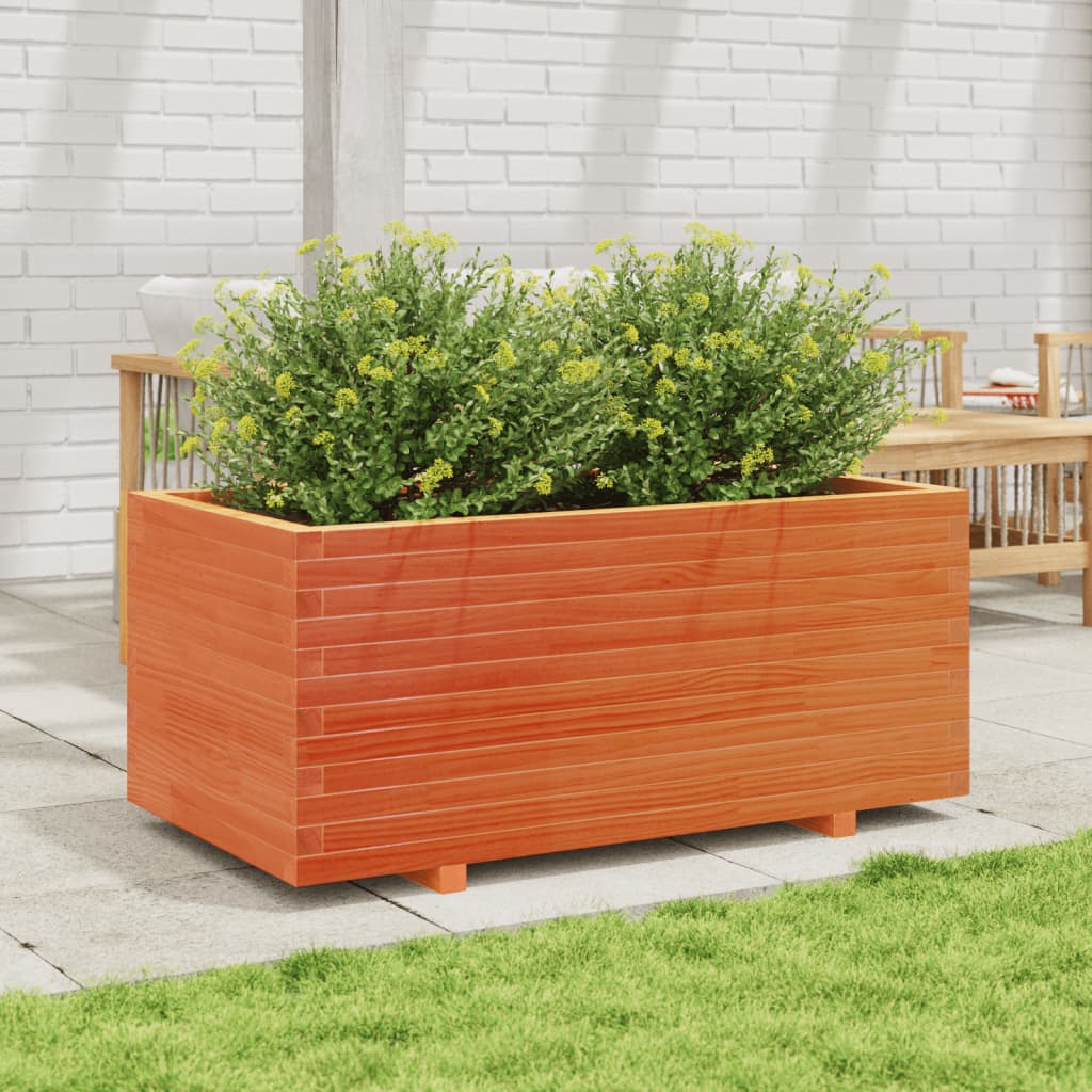 Plantenbak 110x60x49,5 cm massief grenenhout wasbruin is nu te koop bij PeponiXL, paradijselijk wonen!