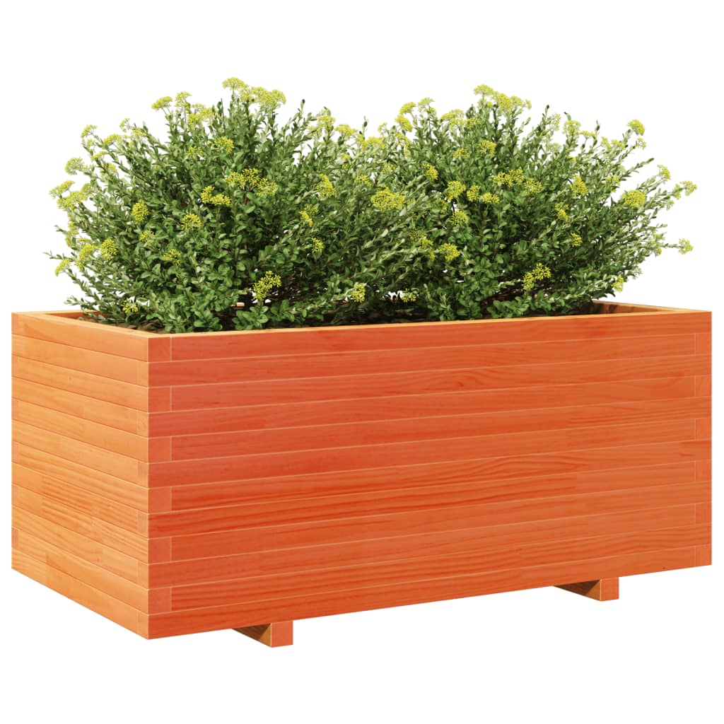 Plantenbak 110x60x49,5 cm massief grenenhout wasbruin is nu te koop bij PeponiXL, paradijselijk wonen!