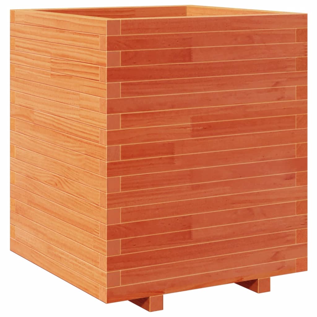 Plantenbak 60x60x72,5 cm massief grenenhout wasbruin is nu te koop bij PeponiXL, paradijselijk wonen!