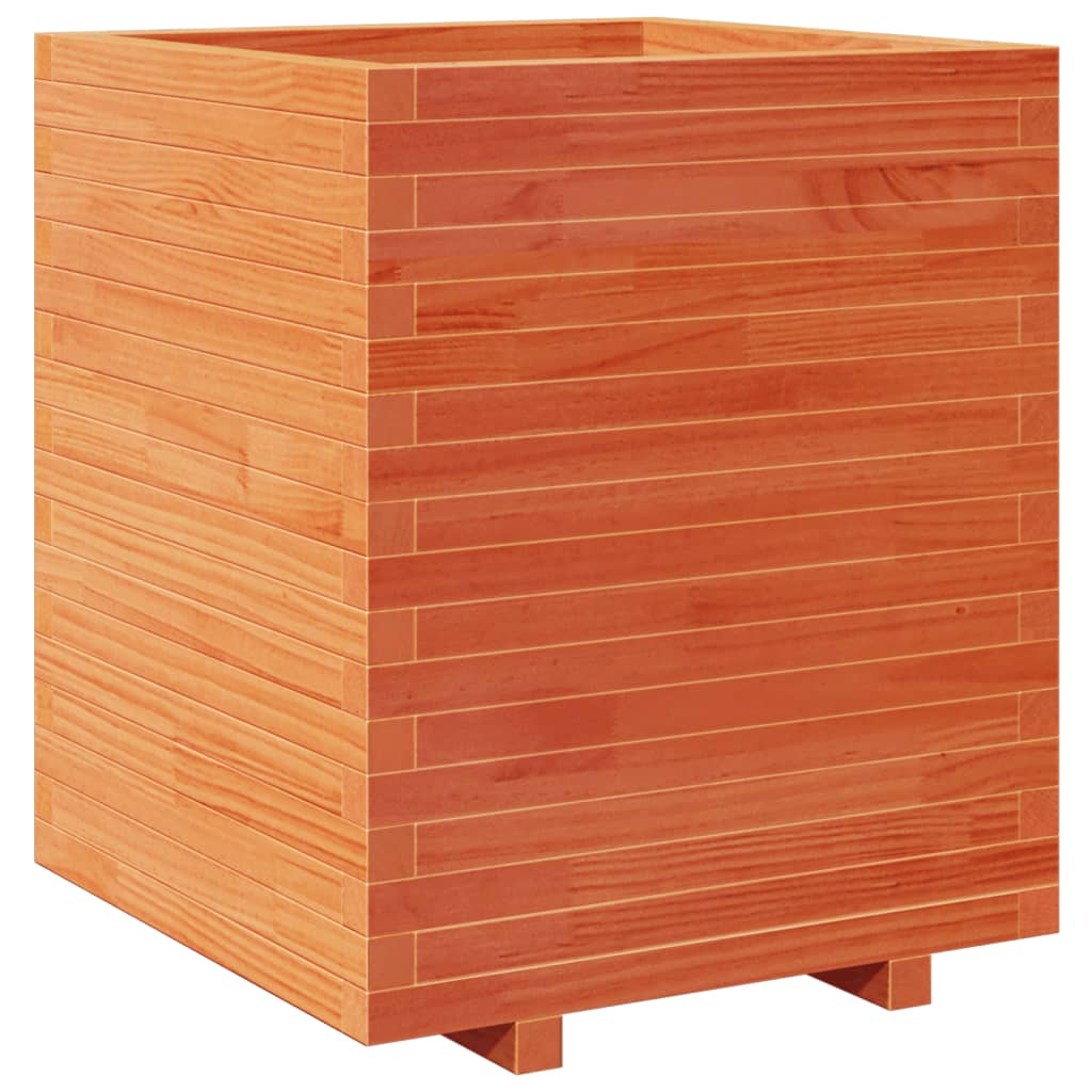 Plantenbak 60x60x72,5 cm massief grenenhout wasbruin is nu te koop bij PeponiXL, paradijselijk wonen!