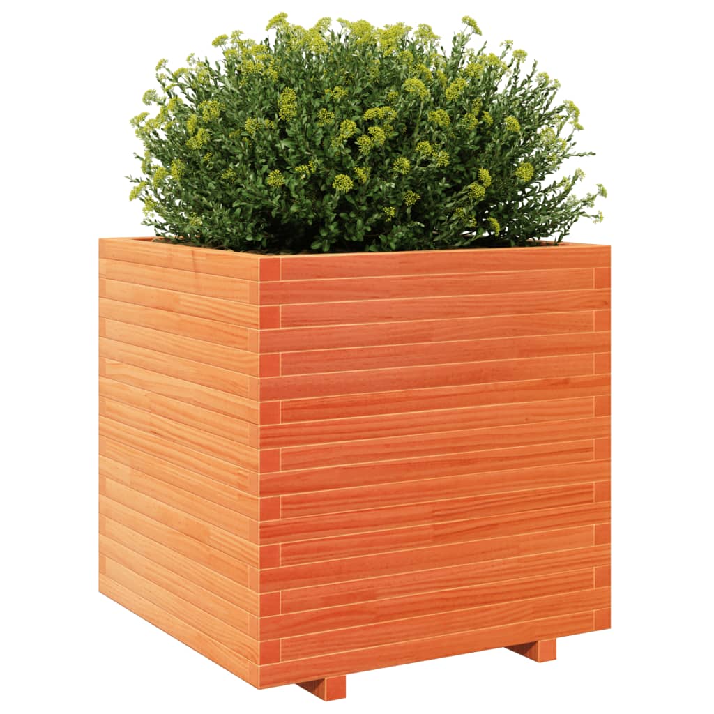 Plantenbak 70x70x72,5 cm massief grenenhout wasbruin is nu te koop bij PeponiXL, paradijselijk wonen!