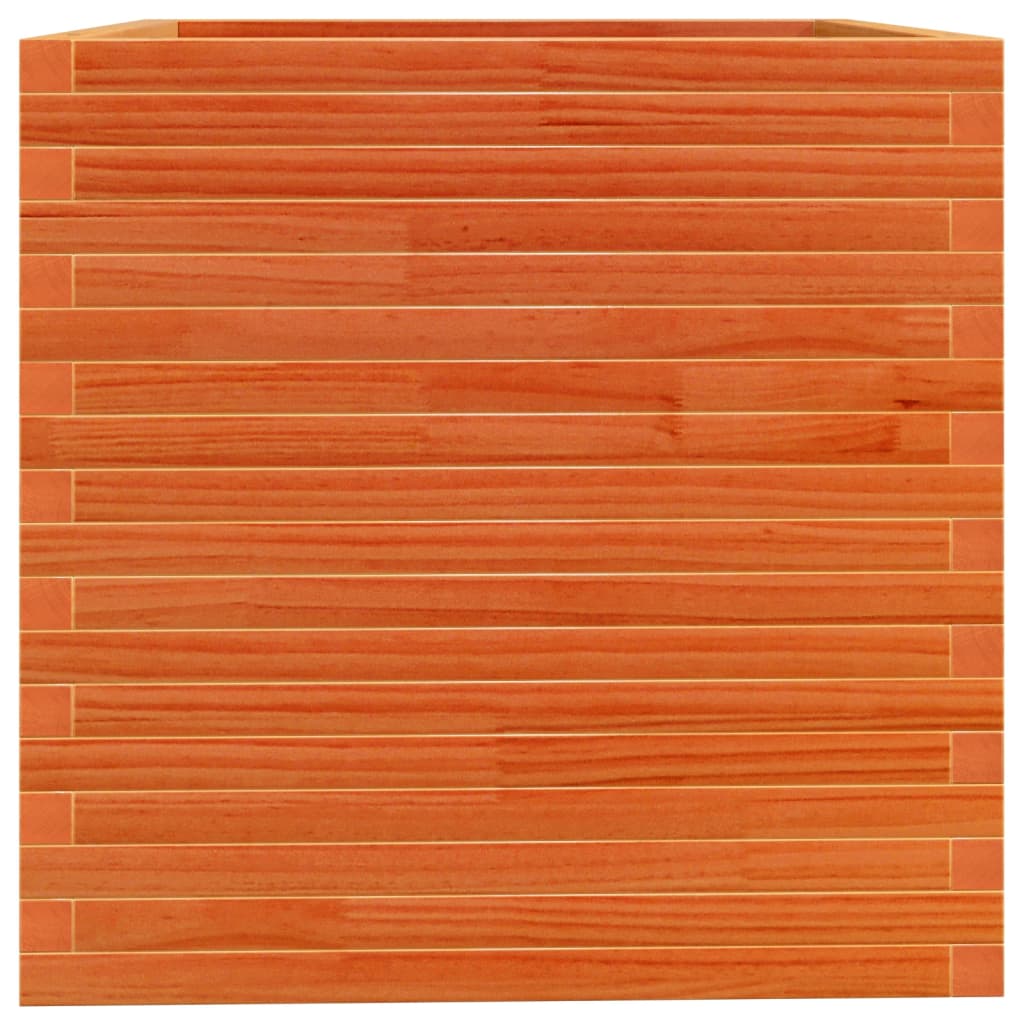 Plantenbak 70x70x72,5 cm massief grenenhout wasbruin is nu te koop bij PeponiXL, paradijselijk wonen!