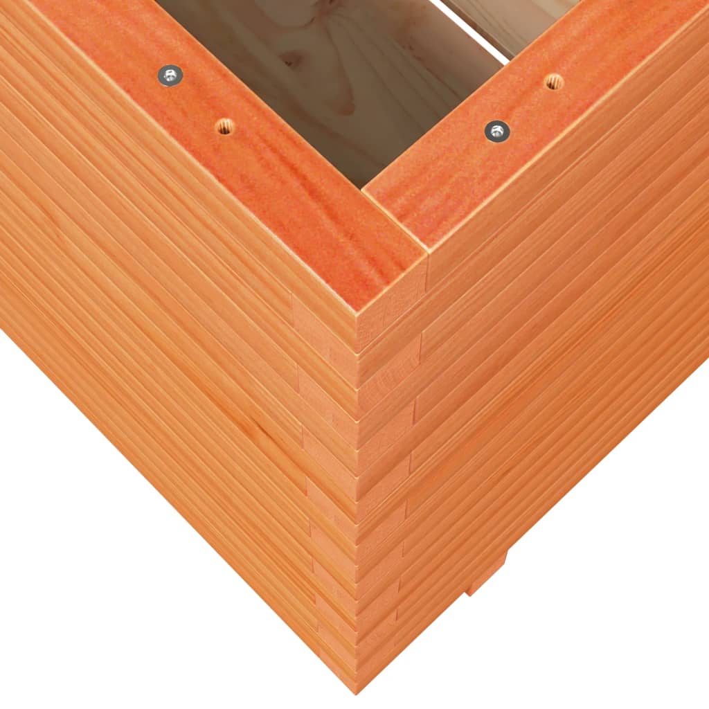 Plantenbak 70x70x72,5 cm massief grenenhout wasbruin is nu te koop bij PeponiXL, paradijselijk wonen!