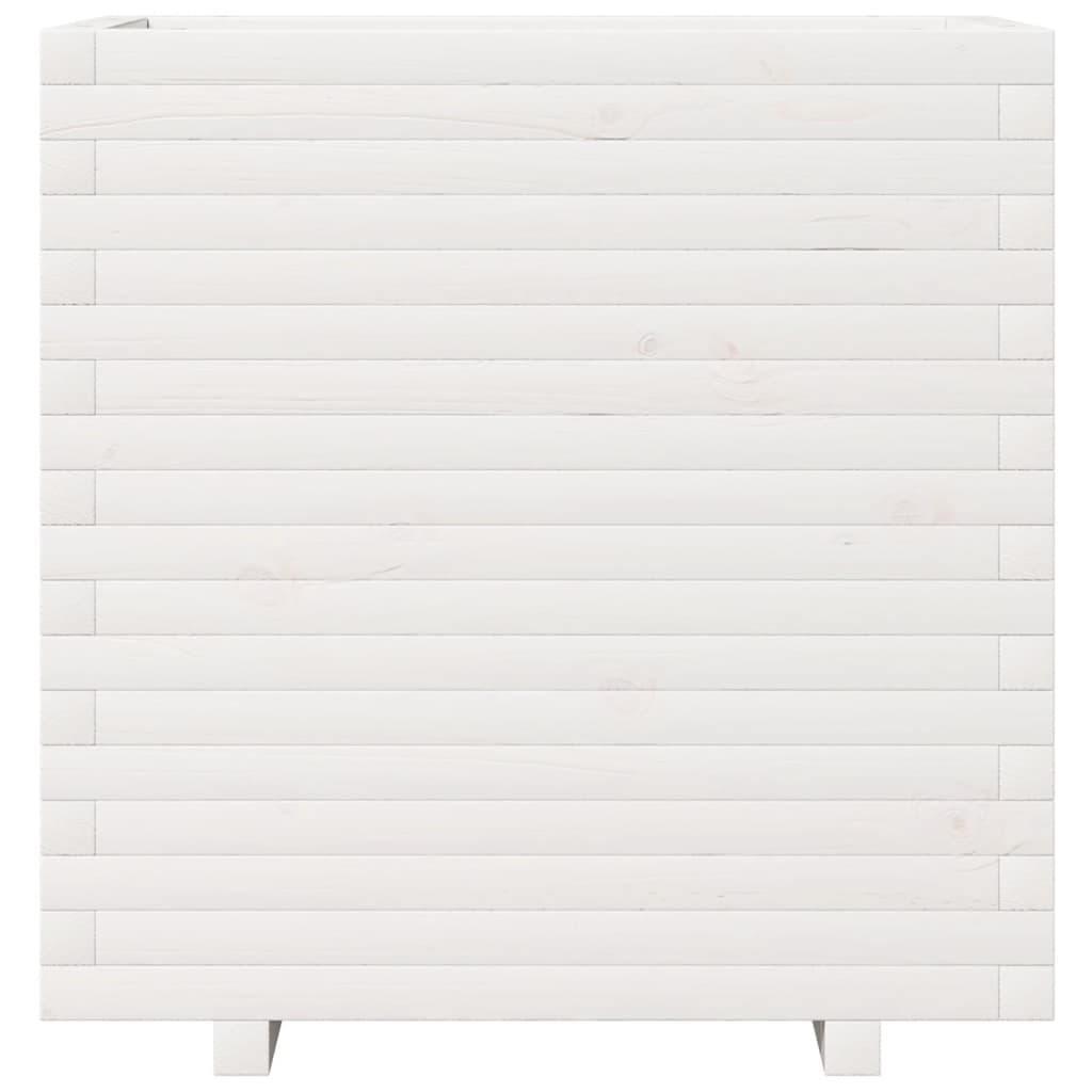 Plantenbak 70x40x72,5 cm massief grenenhout wit is nu te koop bij PeponiXL, paradijselijk wonen!